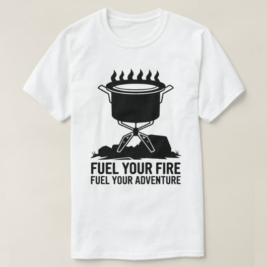 T-shirt Cuisine de camping aventure Conception graphique d (Design devant)