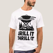 T-shirt Cuisine de feu de camp Grill Aventure Devis Concep (Devant)