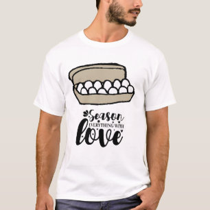 T-shirt Cuisine Dire pour oeuf de Cuisine Saison avec amou