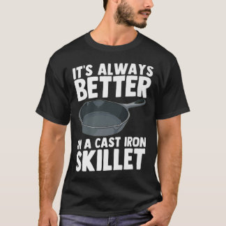 T-shirt Cuisine du chef en pots de fer fondu