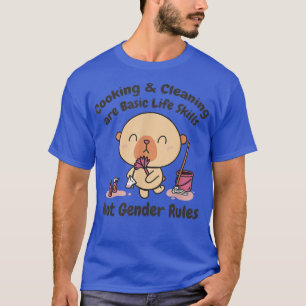 T-shirt Cuisine et nettoyage sont des compétences de base