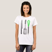 T-shirt cuisine foodie Untensils Motif (Devant entier)