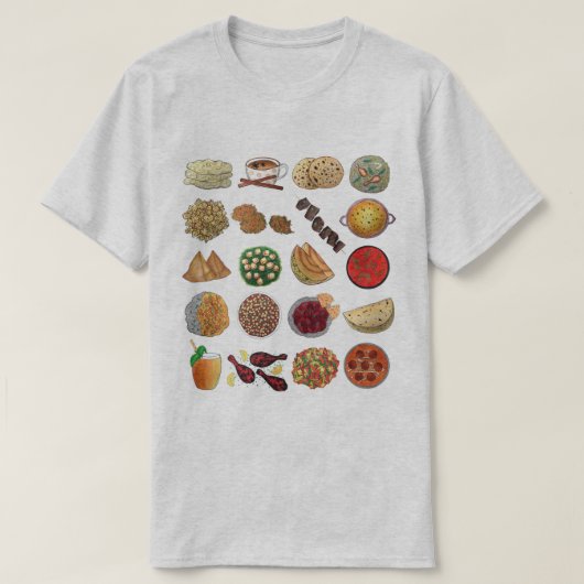 T-shirt Cuisine indienne Cuisine indienne Restaurant Chef (Design devant)
