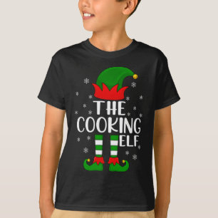 T-shirt Cuisine Lover Xmas Pajama Drôle Le Elf Cuisine Ch