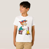 T-shirt Cuisine Sur Un Feu De Campagne (Devant entier)