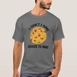 T-shirt Cuisine vintage Je ne peux pas avoir de cookies po