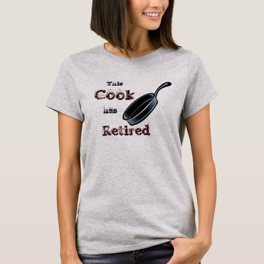 T-shirt Cuisinier à la retraite (Devant)