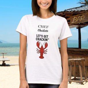 T-shirt Cuisinier cuisinier cuisinier du nom de la fête du