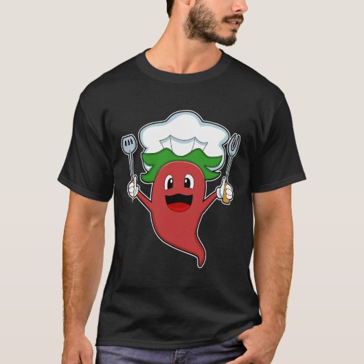 T-shirt Cuisinier de poivre Vegan (Devant)