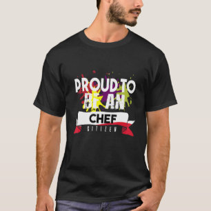 T-shirt Cuisinier fier citoyen Profession carrière travail