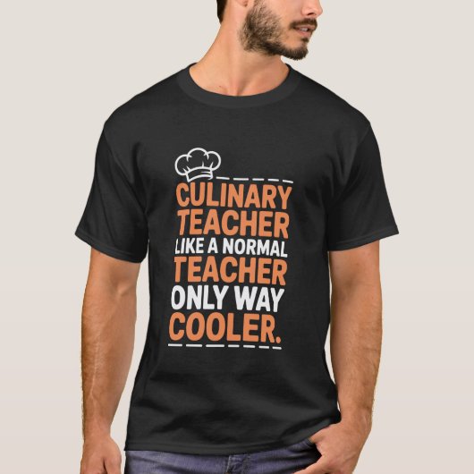 T-shirt Cuisinier, professeur de cuisine comme un professe (Devant)