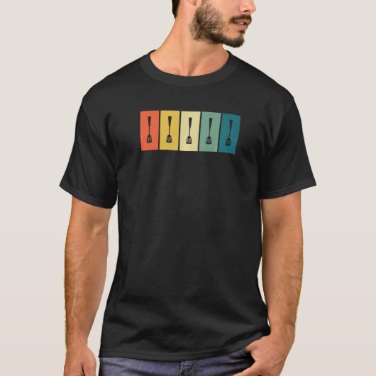 T-shirt Cuisinier Retro Sunset Chef (Devant)
