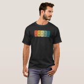 T-shirt Cuisinier Retro Sunset Chef (Devant entier)