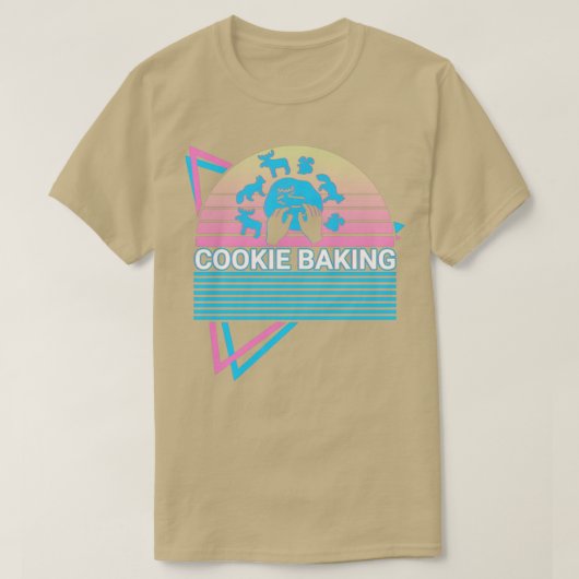 T-shirt Cuisinière de biscuits Baker Retro (Design devant)