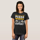 T-shirt Cuisinière De Pizza Professionnelle Fabriquer Une (Devant entier)