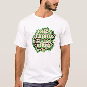 T-shirt Cuisse épaisse Vibes Lucky Shamrock Leprechaun St