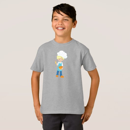 T-shirt Cuisson, boulangerie, Chef pâtissier, Cute Boy, Ch (Devant entier)
