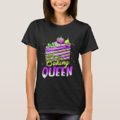 T-shirt Cuisson de gâteau Queen Cupcake Bakers Pâtisserie (Devant)