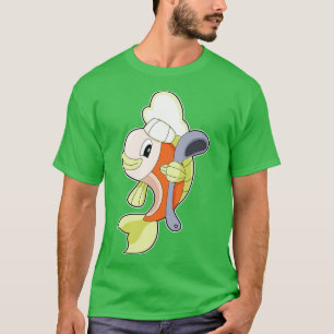 T-shirt Cuisson de poisson cuire à la cuillère à Cuisine