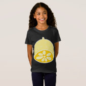 T-Shirt Cuisson Jaune Alimentation Citron Fruit Dessin Kaw (Devant entier)