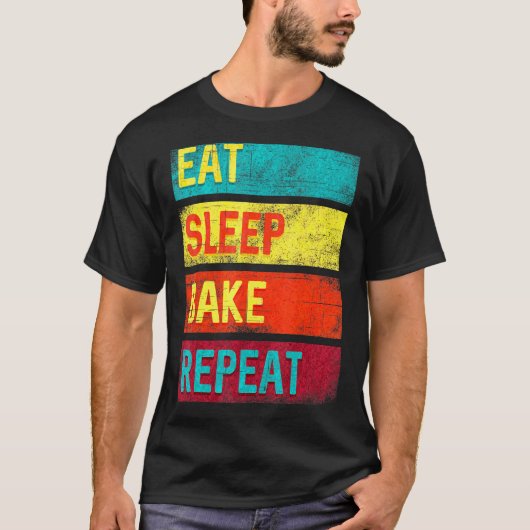 T-shirt Cuisson Manger Dormir Cuisson Répéter (Devant)