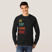 T-shirt Cuisson Manger Dormir Cuisson Répéter (Devant entier)