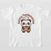 T-shirt Cuite Panda Cuisson Pandamonium Punny Gâteau (Poser)