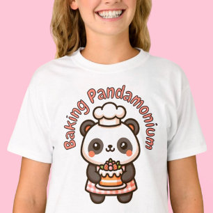 T-shirt Cuite Panda Cuisson Pandamonium Punny Gâteau