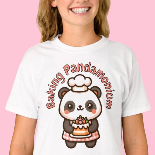 T-shirt Cuite Panda Cuisson Pandamonium Punny Gâteau