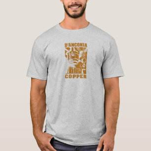 T-shirt cuivre de d'Anconia/logo de cuivre