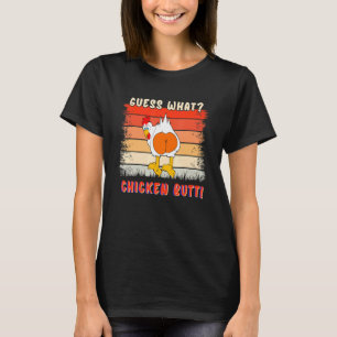 T-shirt Cul de poulet Devinez quel animal Adorables poule