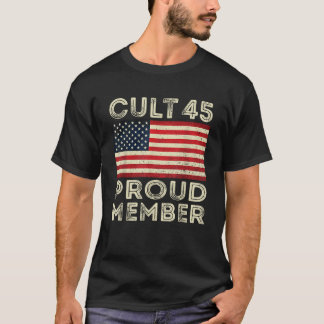 T-shirt Cult 45 Fier membre Trump 2020 cadeau de Noël Vint