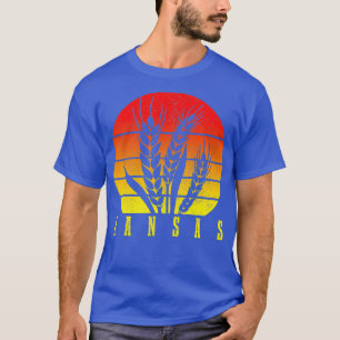 T-shirt Cultivateur de blé Kansas Agriculture Vintage Kans