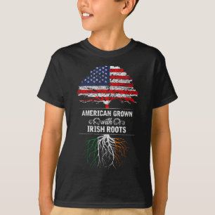 T-shirt Cultivé Américain Avec Racines Irlandaises 4 Juill