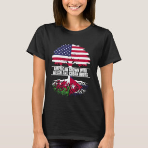 T-shirt Cultivé aux États-Unis avec Racine Cubain Gallois 