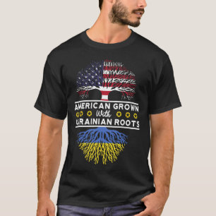T-shirt Cultivé en Amérique avec des racines ukrainiennes