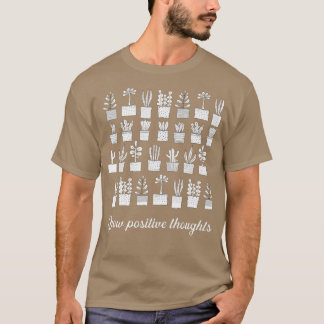 T-shirt Cultiver des pensées positives Jardin Mama Plante