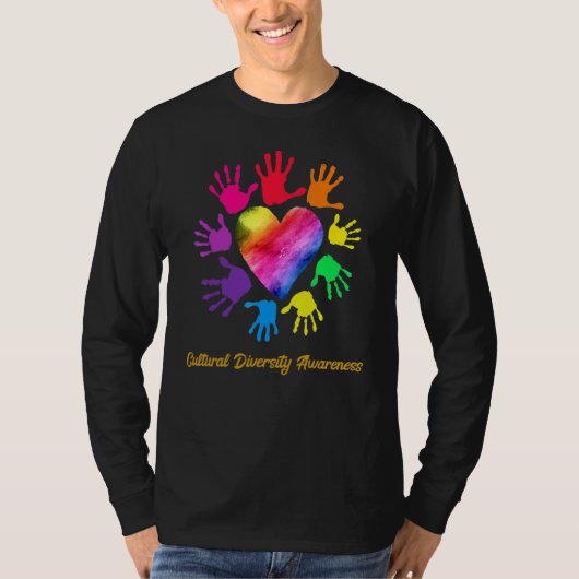 T-shirt Cultural Diversity Awareness Hands Cultural Divera (Devant)