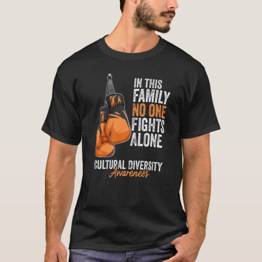 T-shirt Cultural Diversity Awareness Month Gloves Orange R (Devant)