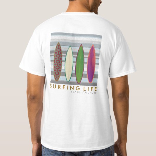 T-shirt culture balnéaire . vie de surf (Dos)