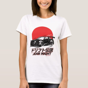 T-shirt Culture de Drift Japonais sur Route - Esthétique