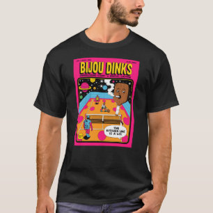 T-shirt Culture de mascotte de raquette de pickleball cosm