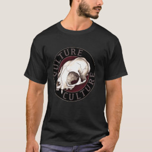 T-shirt Culture de vautour Crâne de chat Sorcellerie verte