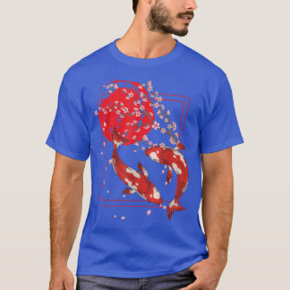 T-shirt Culture japonaise Fleur de cerisier Sakura Poisson