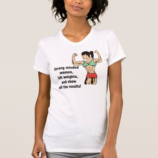 T-shirt culturiste de femme (Devant)