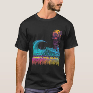 T-shirt Cumberland Island Retro 80s Style Vintage Vaporwa