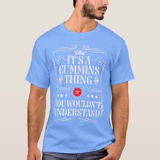 T-shirt Cummins Nom C'est Un Cumminshing Vous Ne Comprendr (Devant)