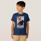 T-SHIRT CUNARD OCEAN LINER AQUITANIA (Devant entier)