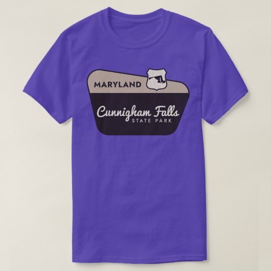 T-shirt Cunningham Falls State Park Maryland Affiche de bi (Design devant)
