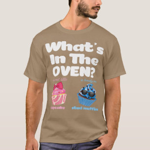 T-shirt Cupcake and Muffin Pink or Blue Funny Gender Revea